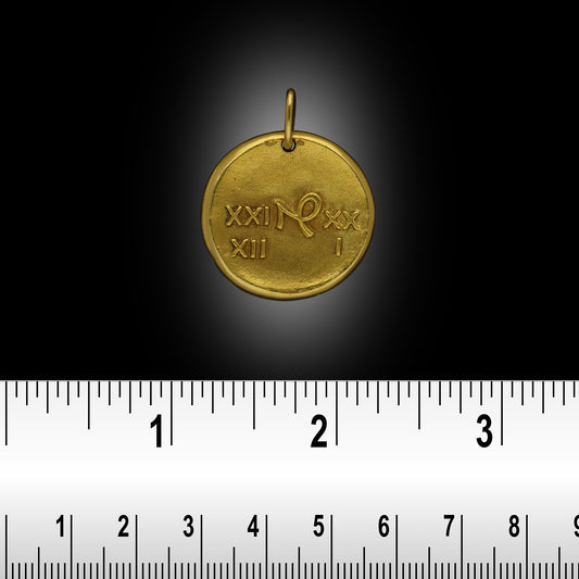 Georges Lenfant for Van Cleef & Arpels 1960s 18KT Yellow Gold Capricorn Pendant with ruler