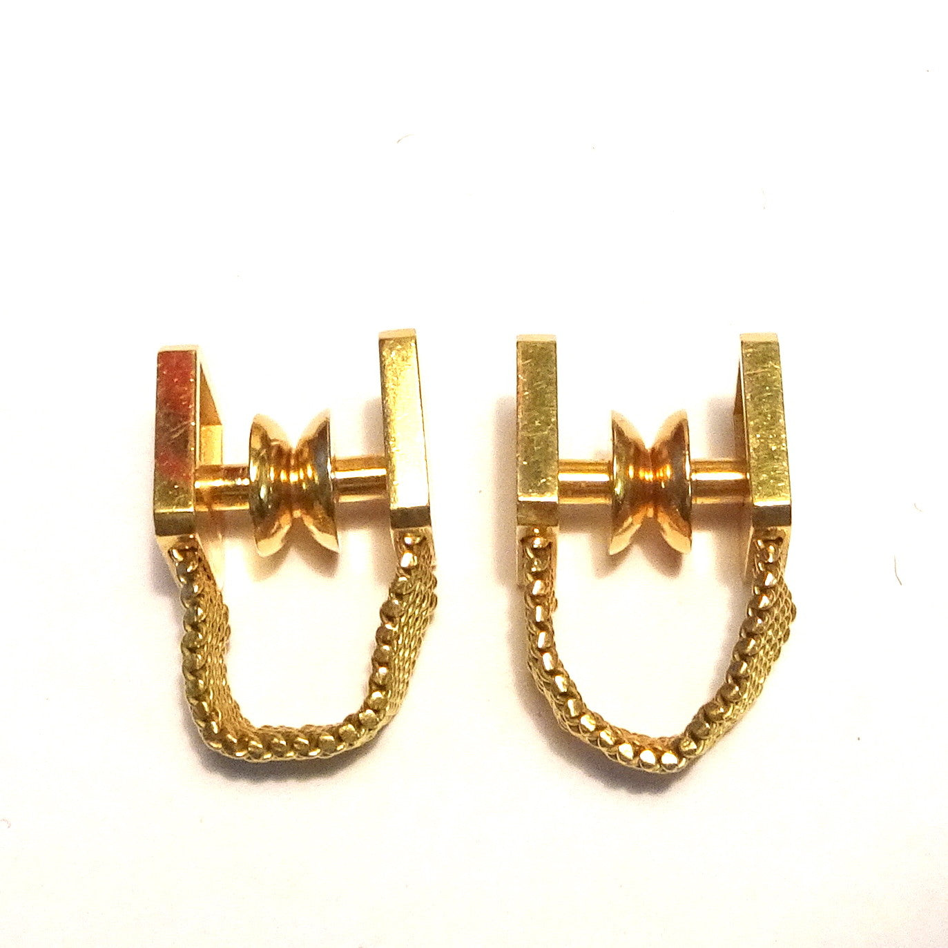 Meister 1960s 18KT Yellow Gold Cufflinks
