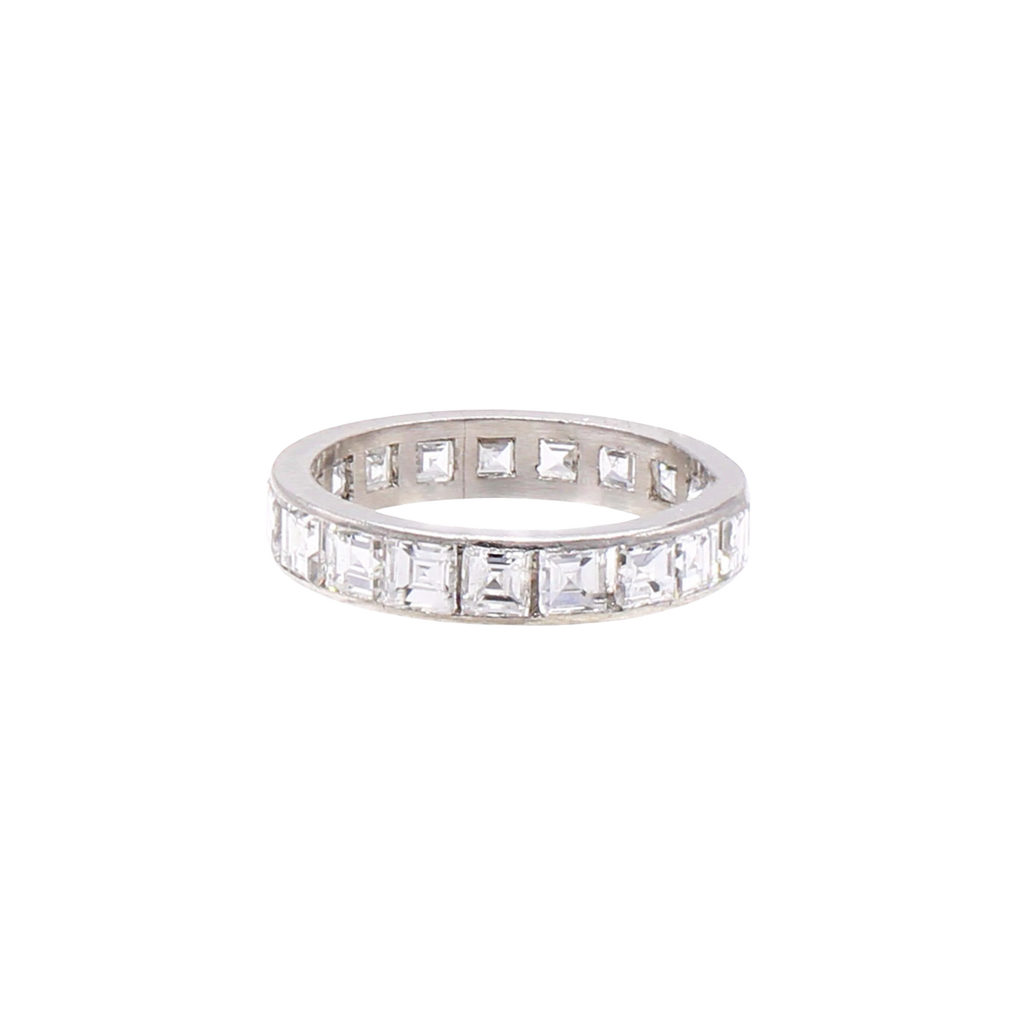 Art Deco Platinum Diamond Ring front