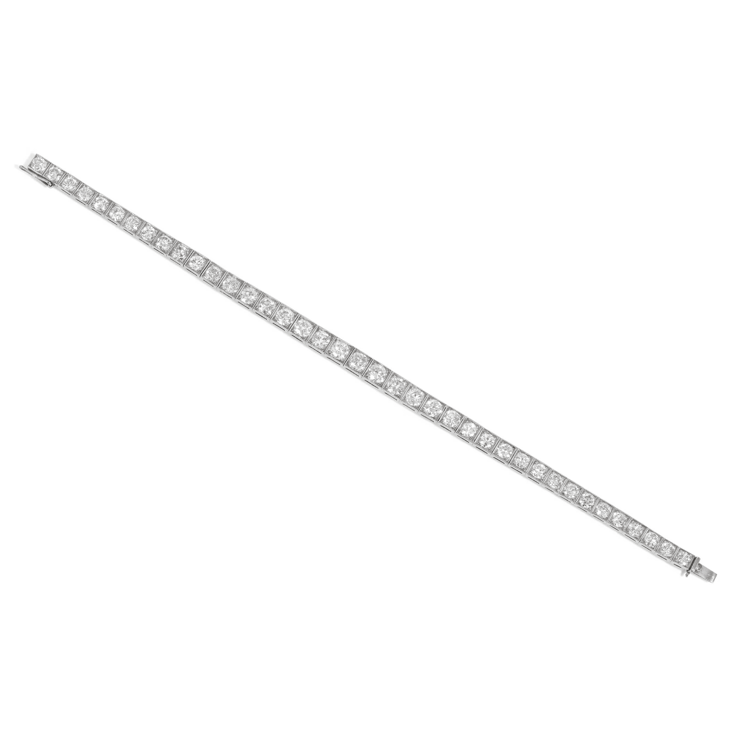Art Deco Platinum Diamond Bracelet front