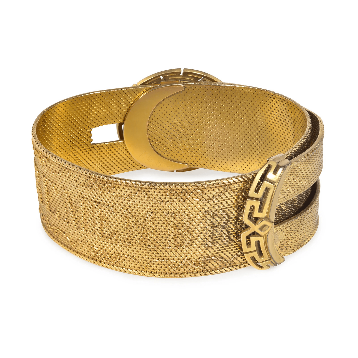 Victorian 15KT Yellow Gold Diamond & Enamel Bracelet side