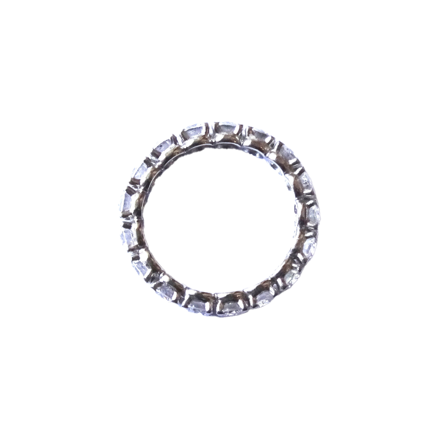 Post-1980s 18KT White Gold Diamond Ring top