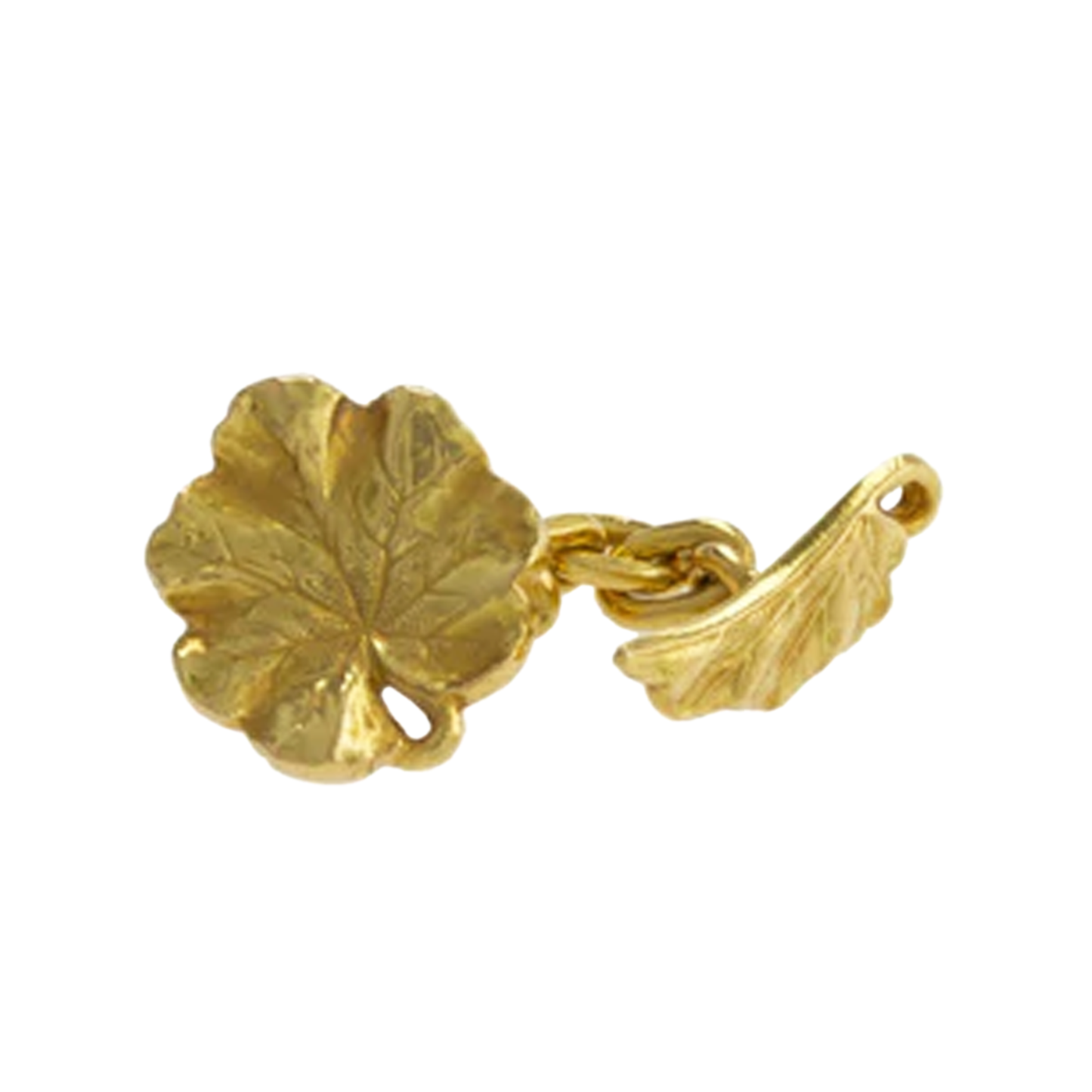 French 1950s 18KT Yellow Gold Cufflinks front