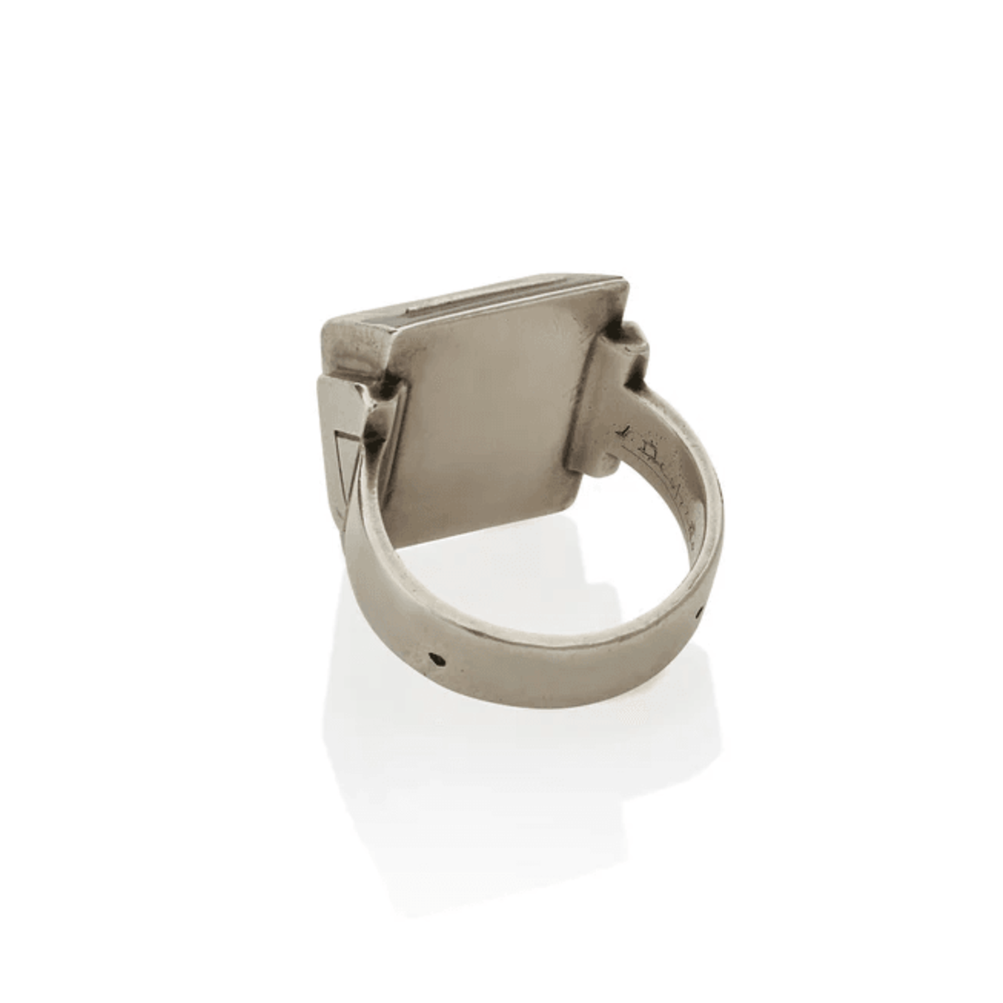 Jean Després and Étienne Cournault French 1930s Silver Bijoux-Glace Ring back