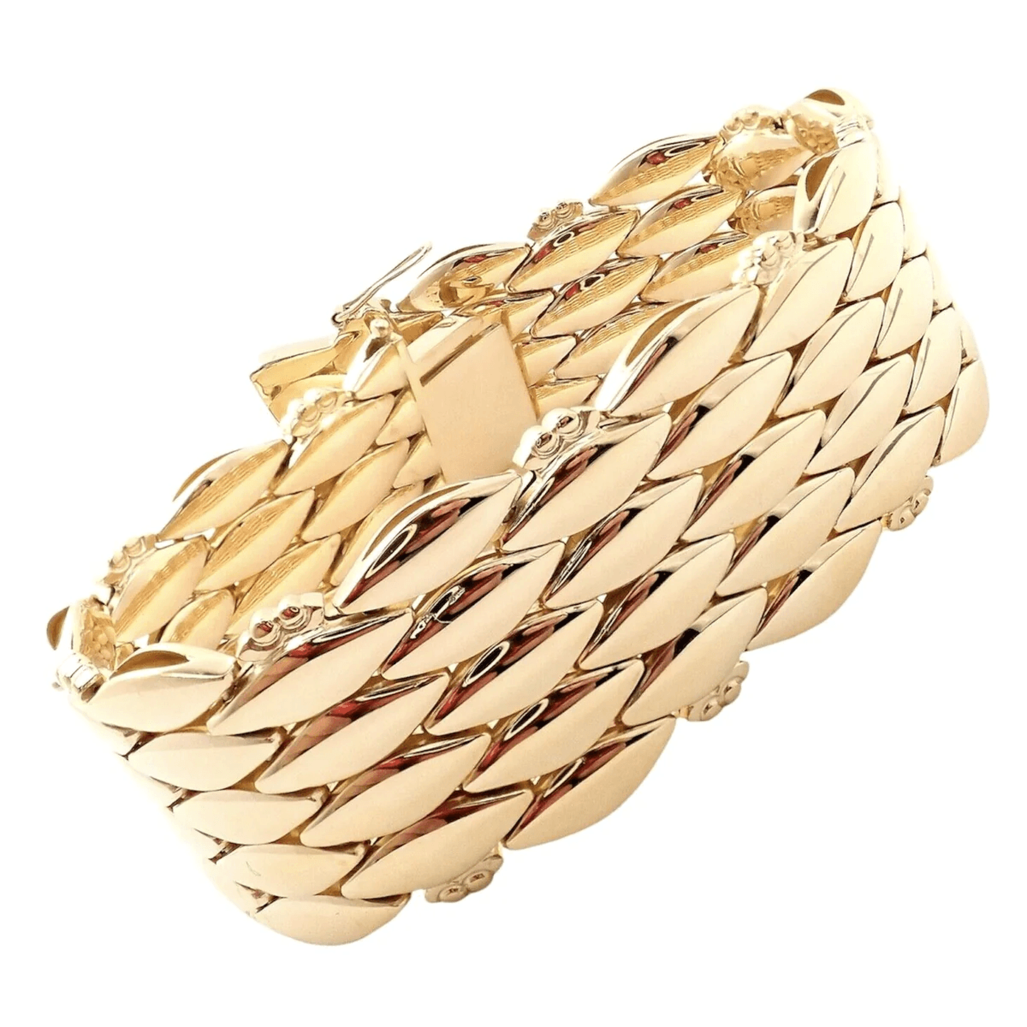 Georg Jensen by Harald Nielsen 1930s 18KT Yellow Gold Bracelet front