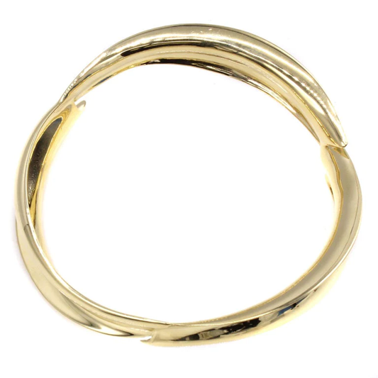Frank Gehry Tiffany & Co. Post-1980s 18KT Yellow Gold Bangle Bracelets top