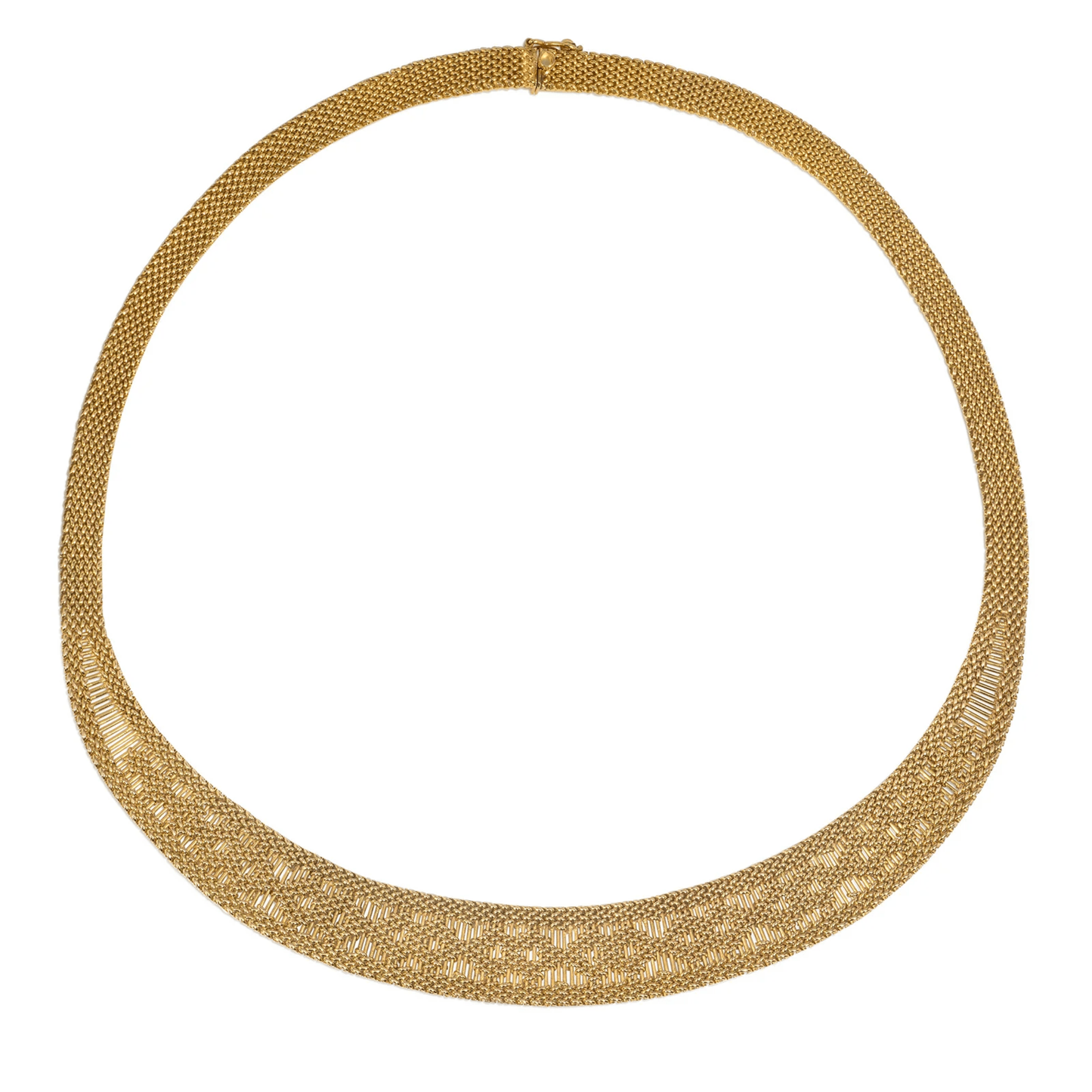 Caplain Paris 1970s 18KT Yellow Gold Necklace front