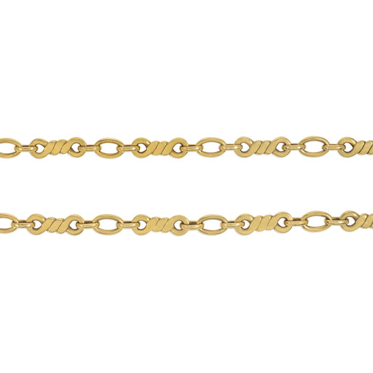 Cartier Italy 1970s 18KT Yellow Gold Necklace close-up details