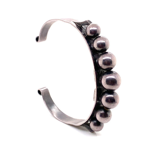 Jean Despres French Art Deco Silver Bracelet side