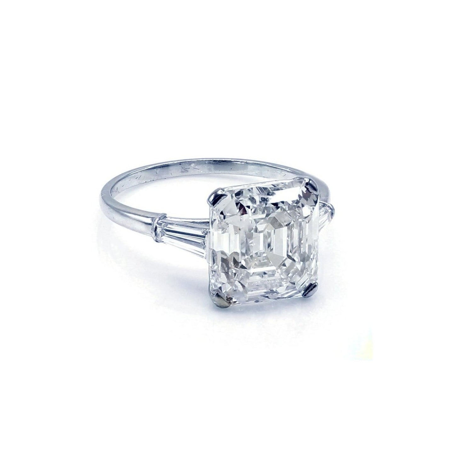 Raymond Yard Art Deco Platinum Diamond Ring side
