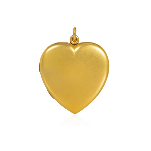 Victorian 14KT Yellow Gold Heart Locket front