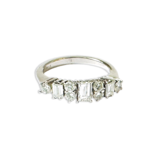 Post-1980s 18KT White Gold Diamond Ring front