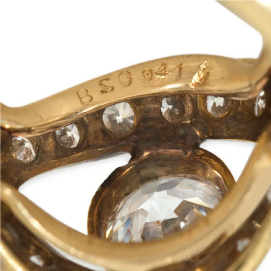 Van Cleef & Arpels 1980s 18KT Yellow Gold Diamond Ring number