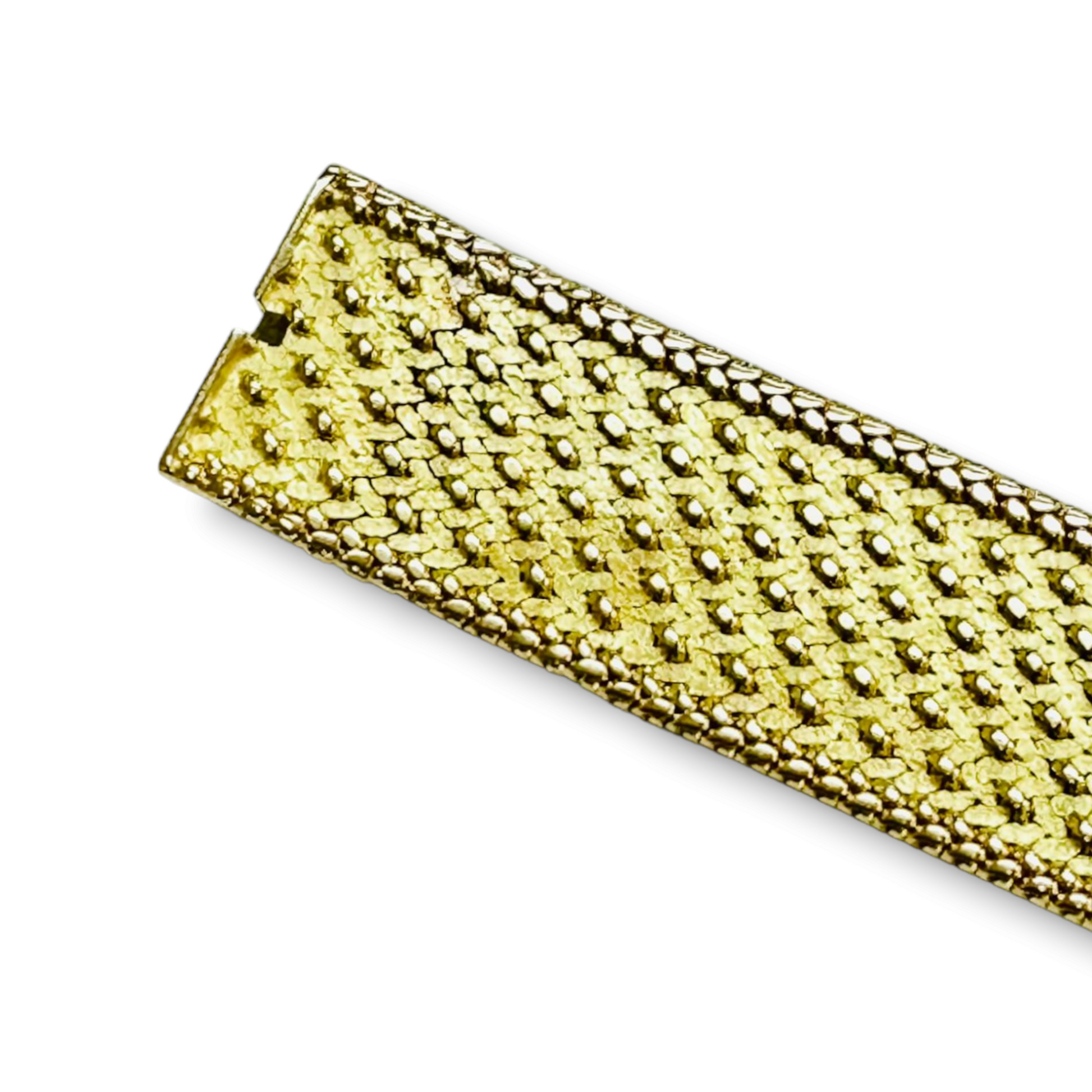Georges Lenfant France 1960s 18KT Yellow Gold Bracelet close-up details