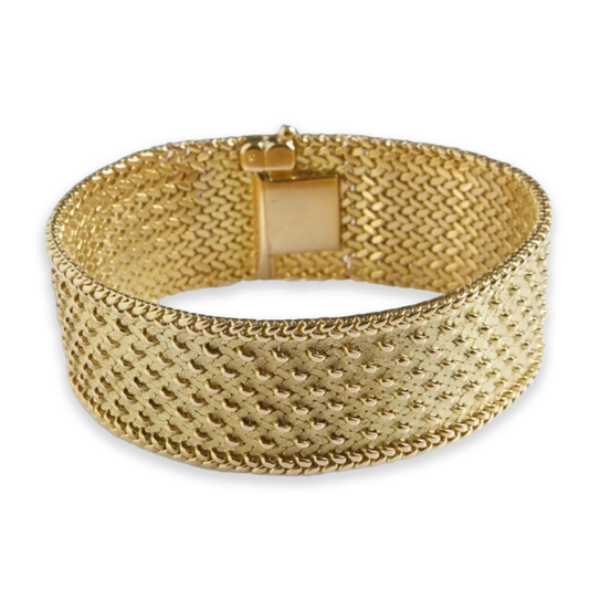 Georges Lenfant France 1960s 18KT Yellow Gold Bracelet front