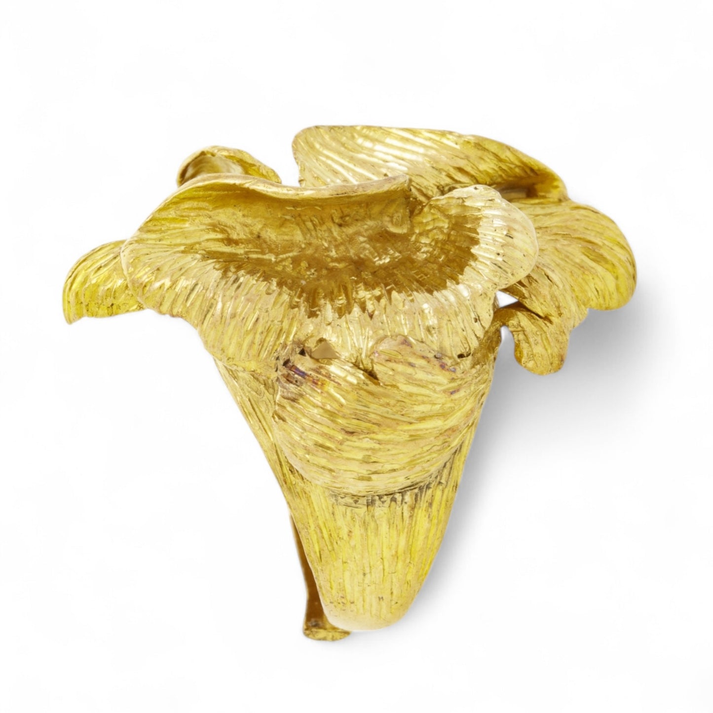 Ilias Lalaounis Post-1980s 18KT Yellow Gold Flower Ring side