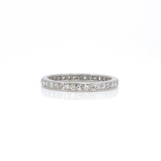 Tiffany & Co. Art Deco Iridium & Platinum Diamond Ring front