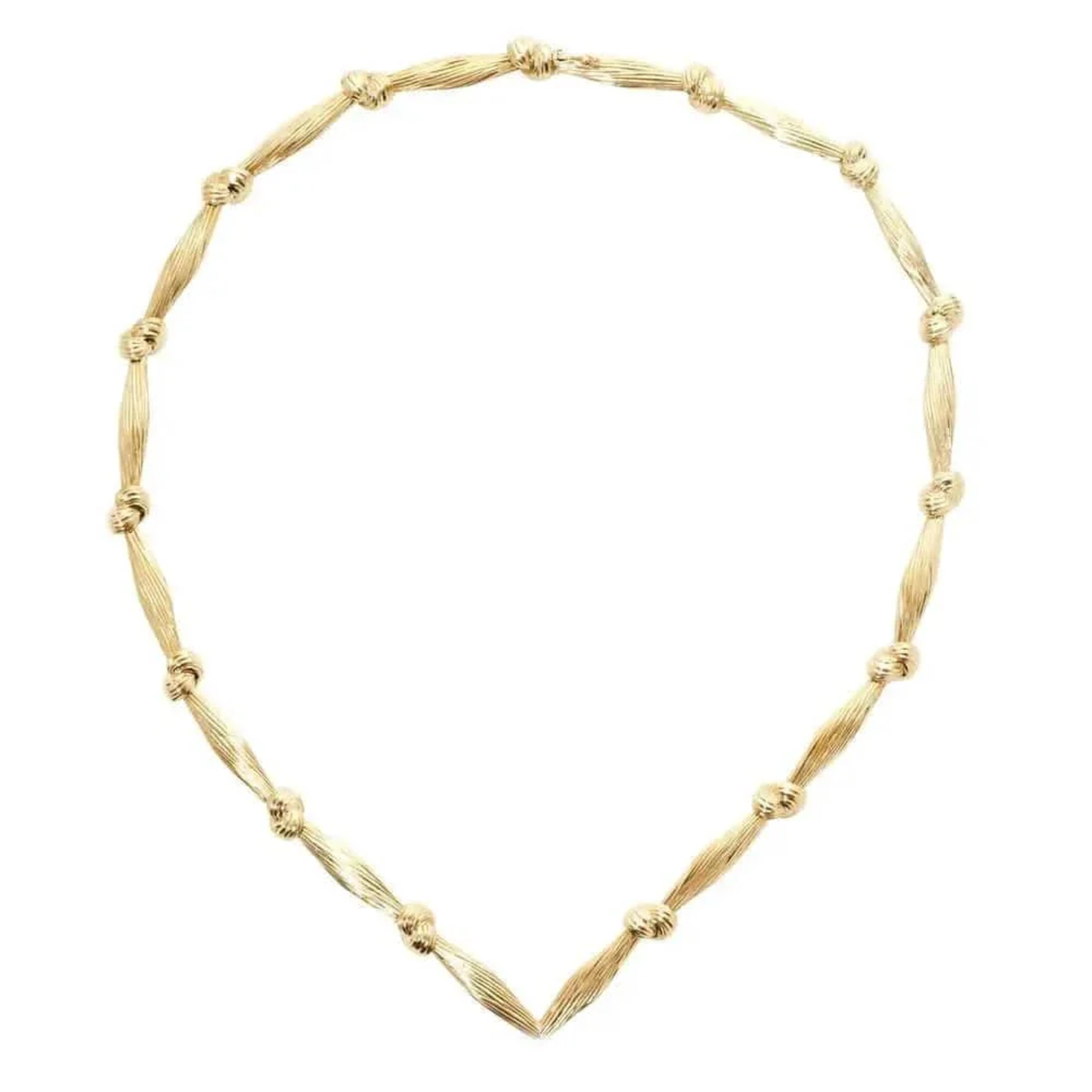 Contemporary 18KT Yellow Gold Diamond & Onyx La Triomphe Necklace front