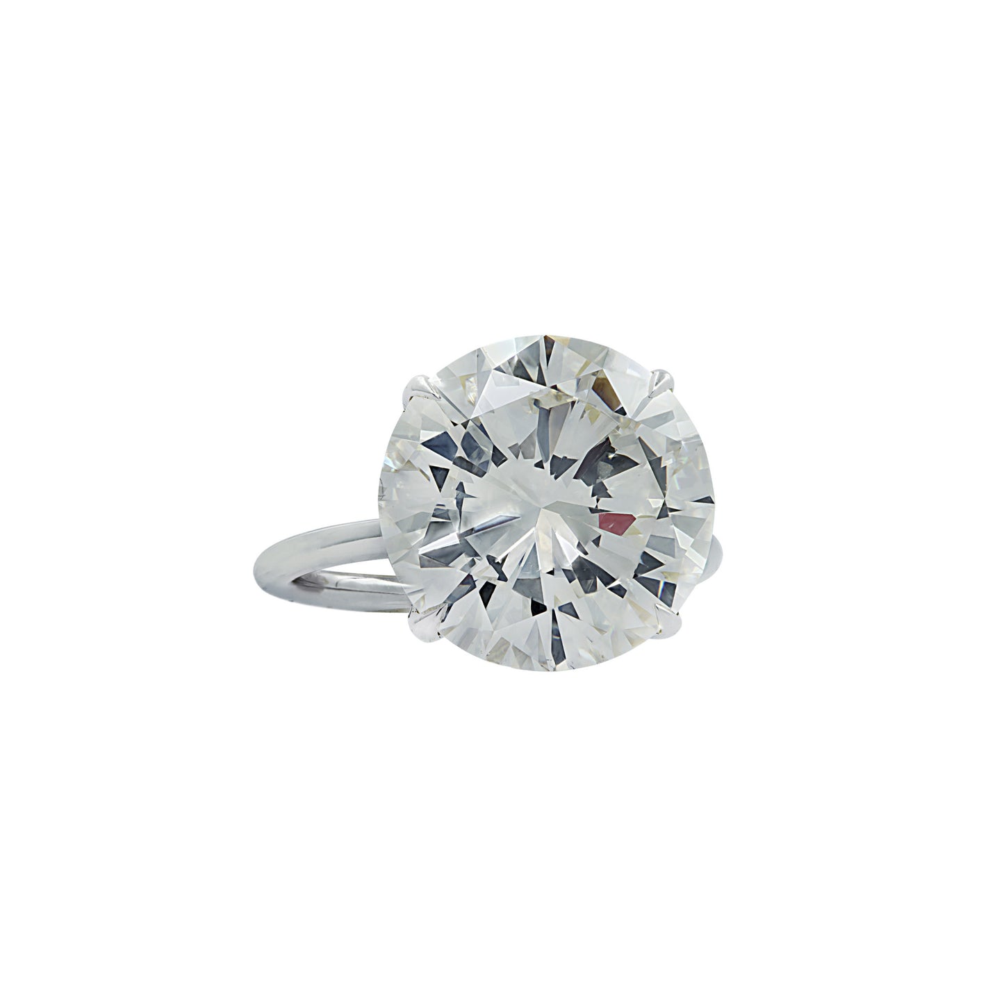 Contemporary Platinum Diamond Ring front