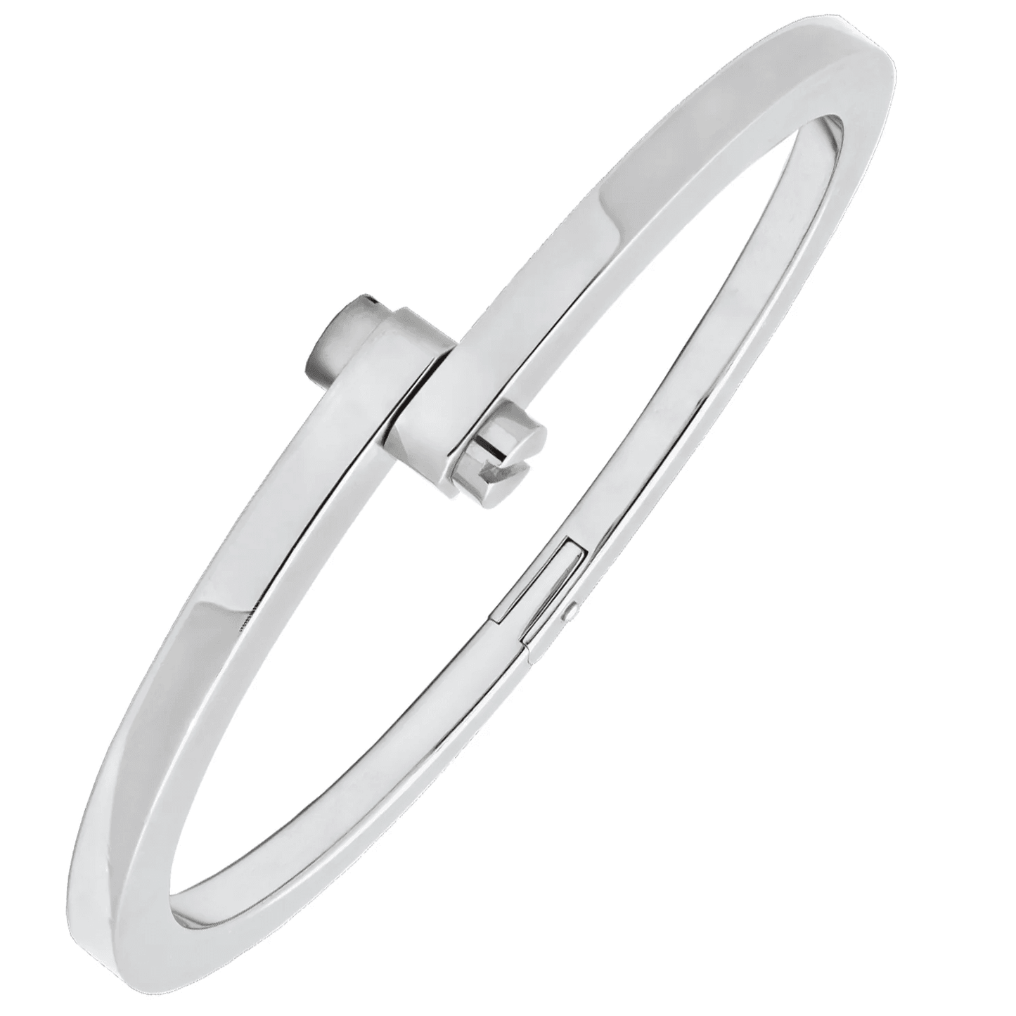 Cartier Post-1980s 18KT White Gold Menotte Bracelet front