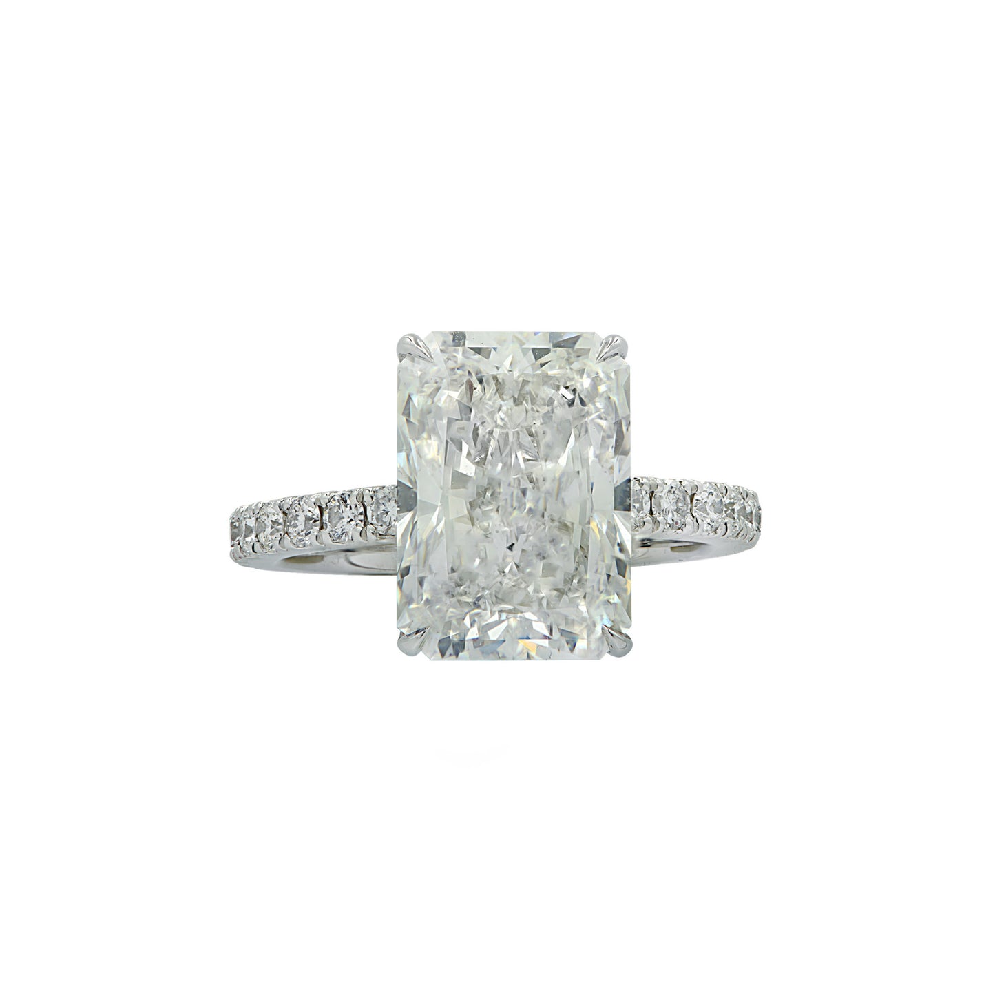 Contemporary Platinum Diamond Ring front