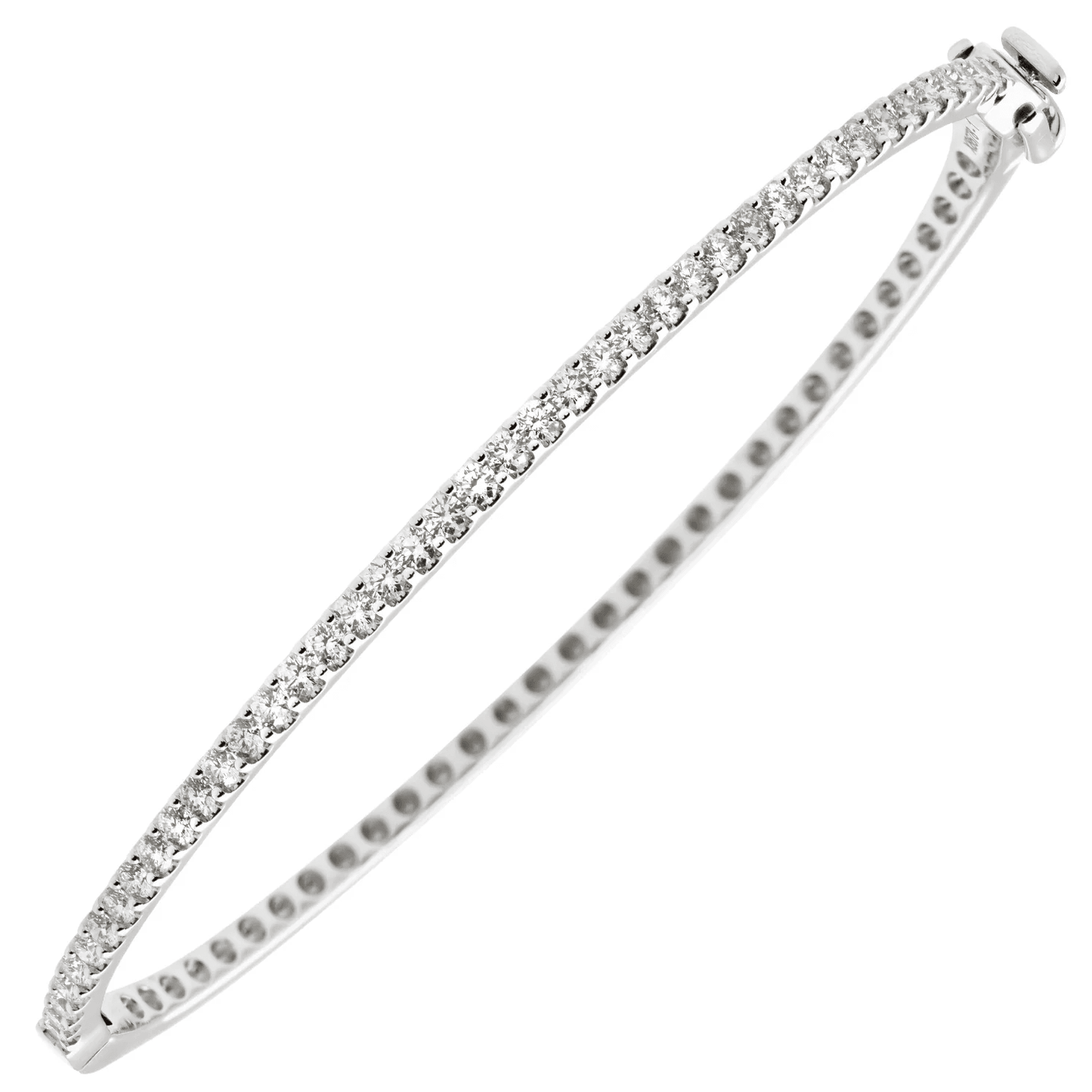 Post-1980s 14KT White Gold Diamond Bracelet front