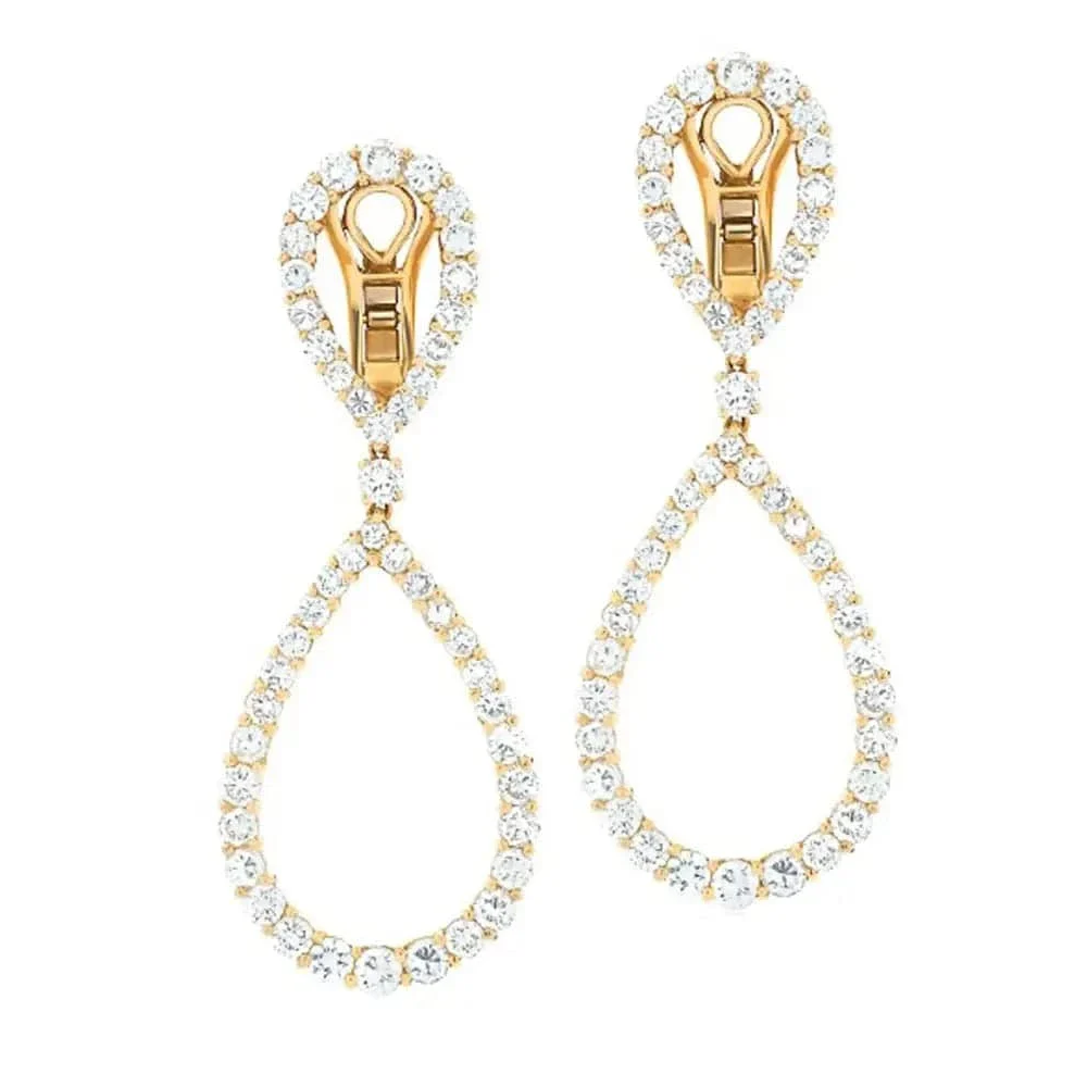 Lawrence Graff 1980s 18KT Yellow Gold Diamond Set front