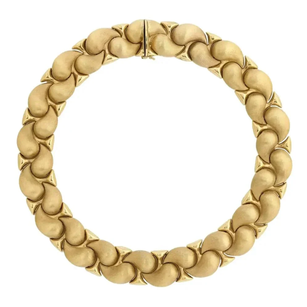 Italian Post-1980s 18KT Yellow Gold Necklace front