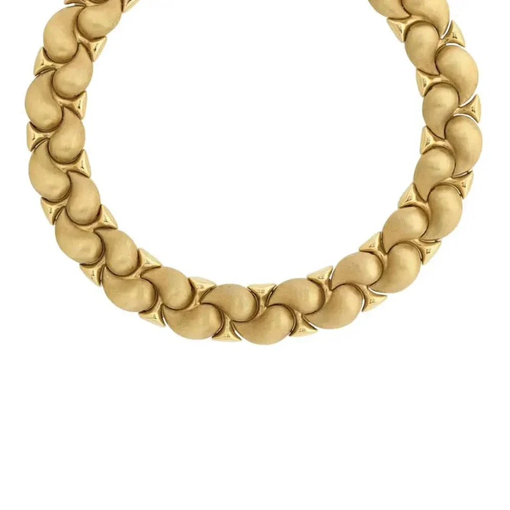 Italian Post-1980s 18KT Yellow Gold Necklace front