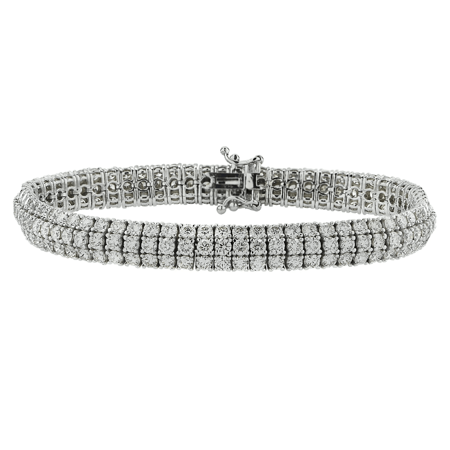 Post-1980s 18KT White Gold Diamond Bracelet front