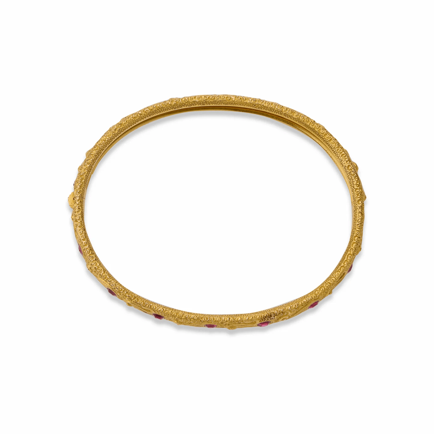 Victorian 18KT Yellow Gold Ruby Bracelet profile