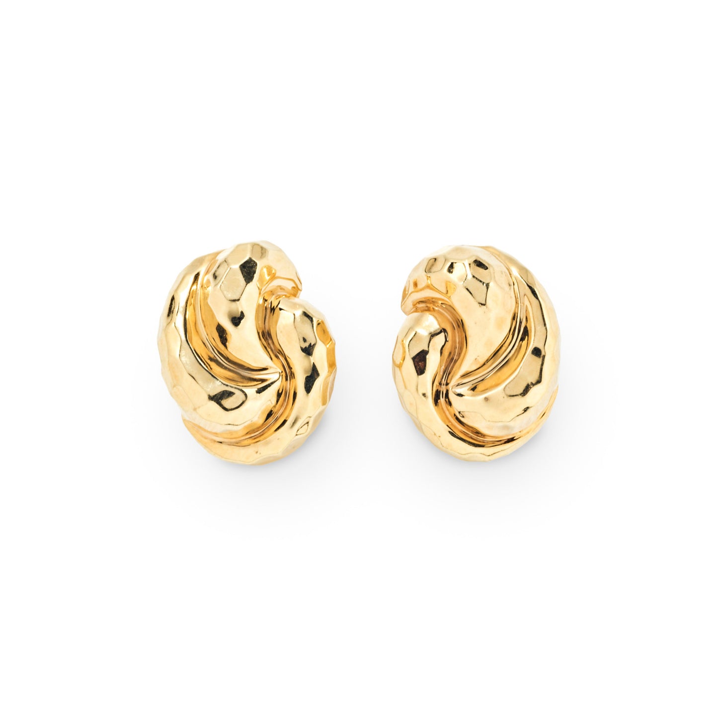 Henry Dunay 1990s 18KT Yellow Gold Knot Cufflinks front