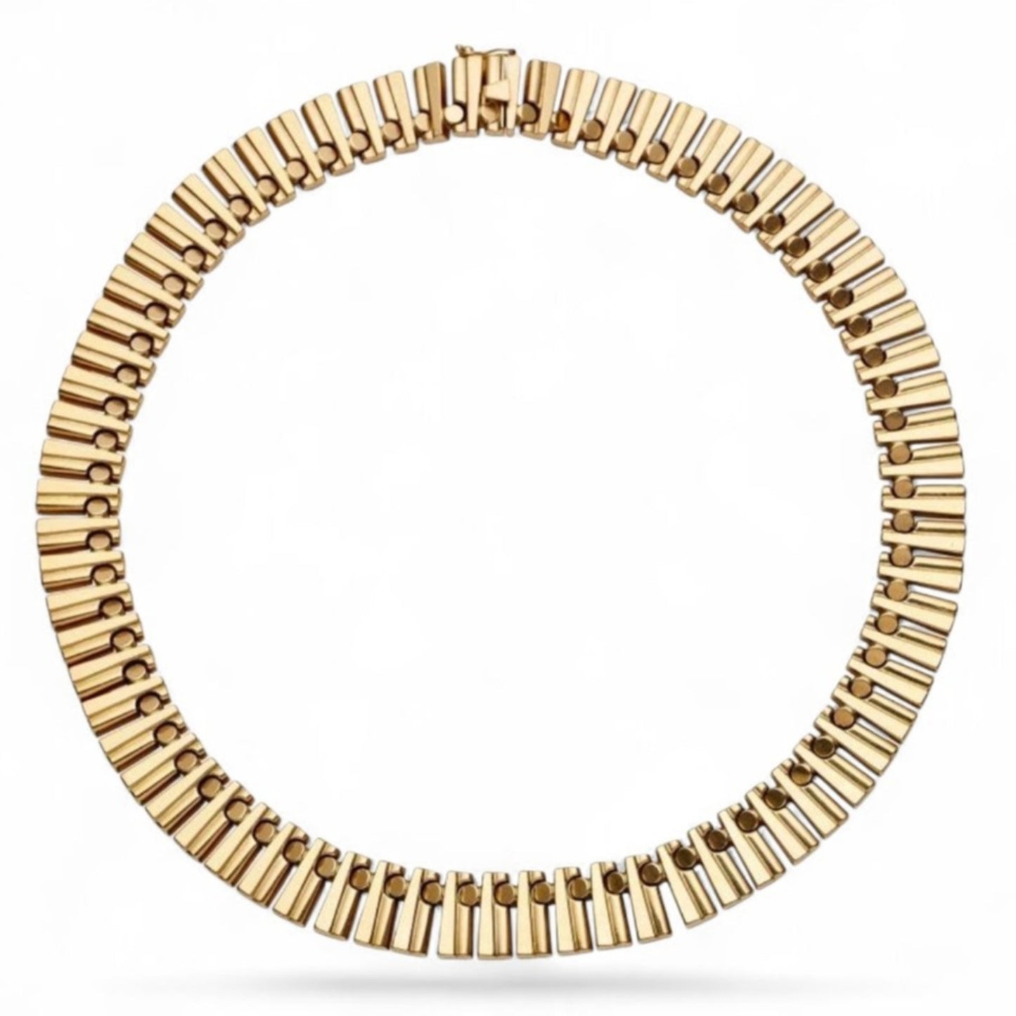 Italian 1970s 18KT Yellow Gold Necklace front