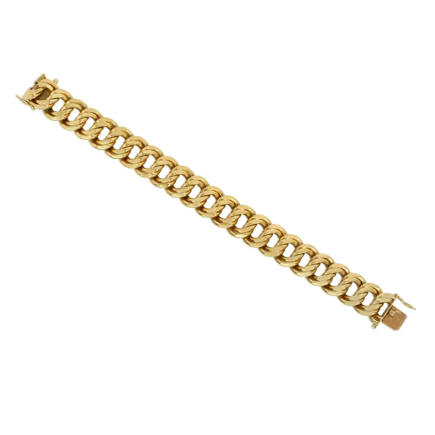 Félicien Moreau French Retro 18KT Yellow Gold Bracelet front