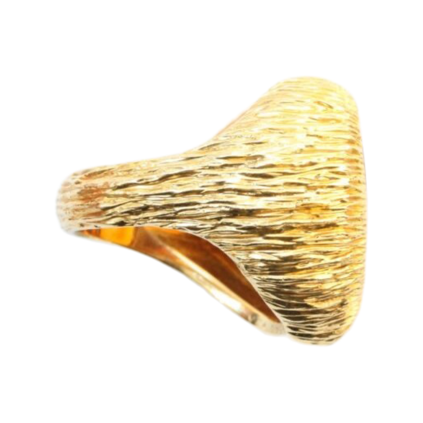 Van Cleef & Arpels 1970s 18KT Yellow Gold Carnelian Agate Ring side