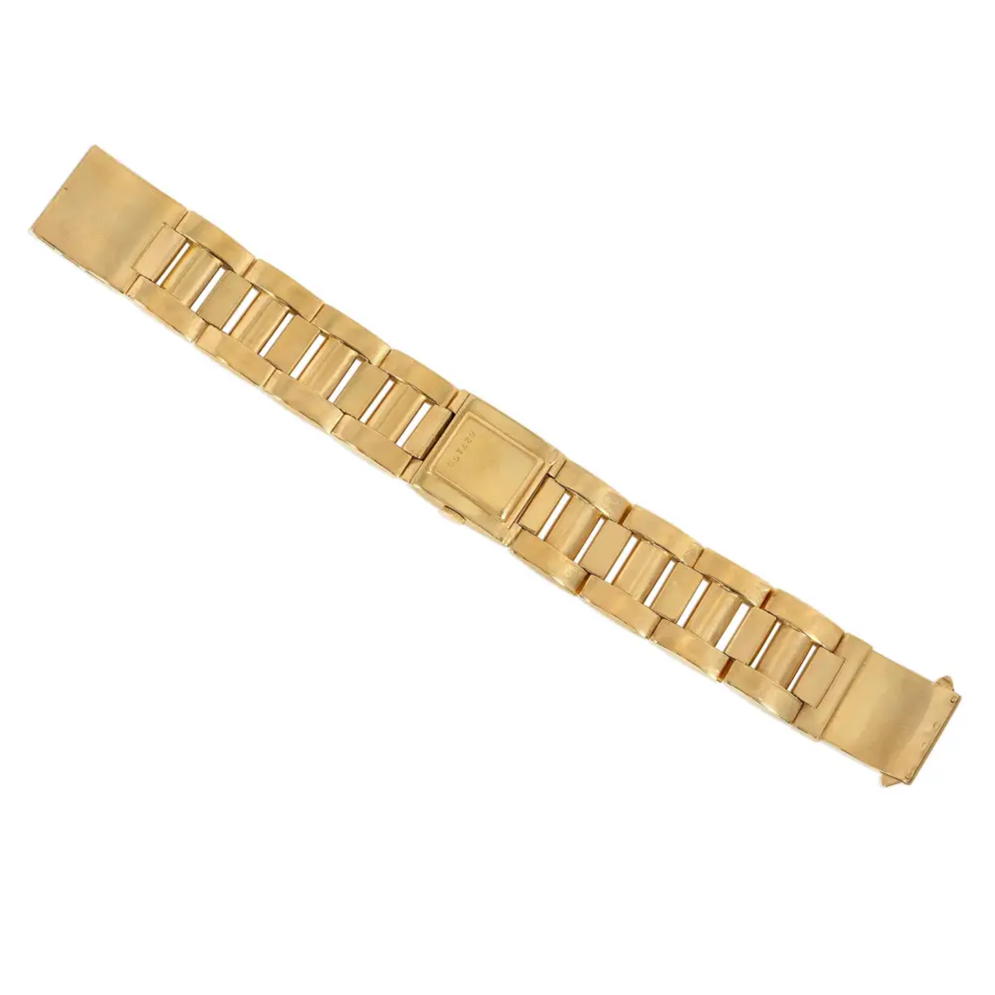 Hermes France 1960s 18KT Yellow Gold Watch Bracelet back
