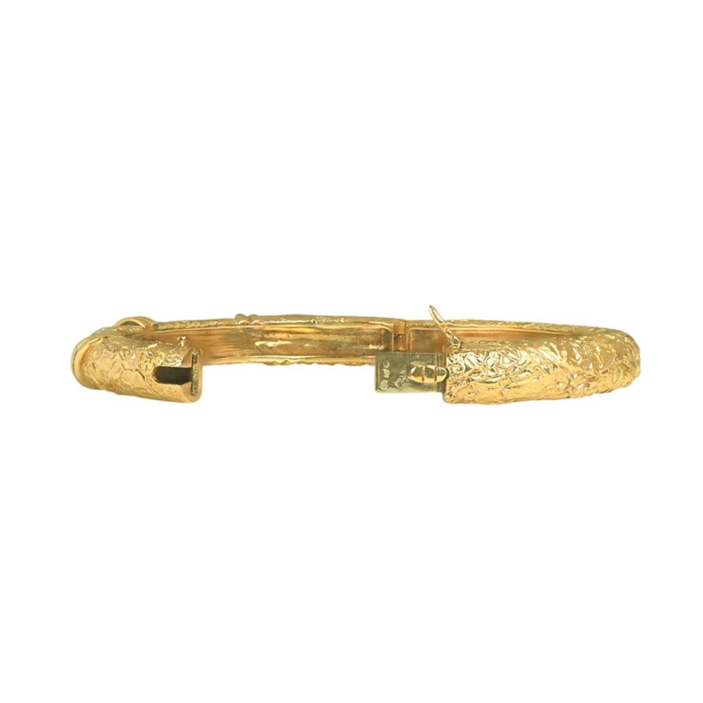 Van Cleef & Arpels Paris 1970s 18KT Yellow Gold Coral & Diamond Bracelet back