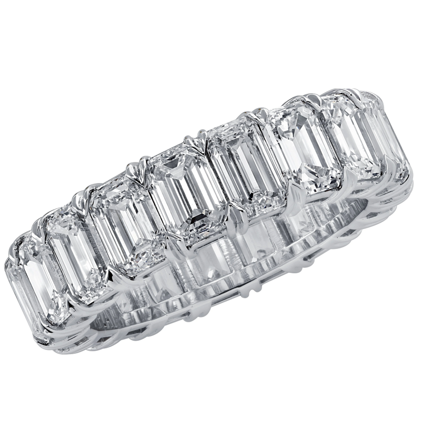 Contemporary Platinum Diamond Ring front