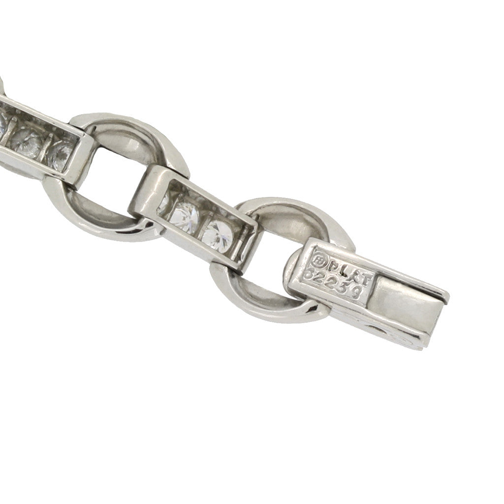 Oscar Heyman Bros. 1960s Platinum Diamond Bracelet clasp