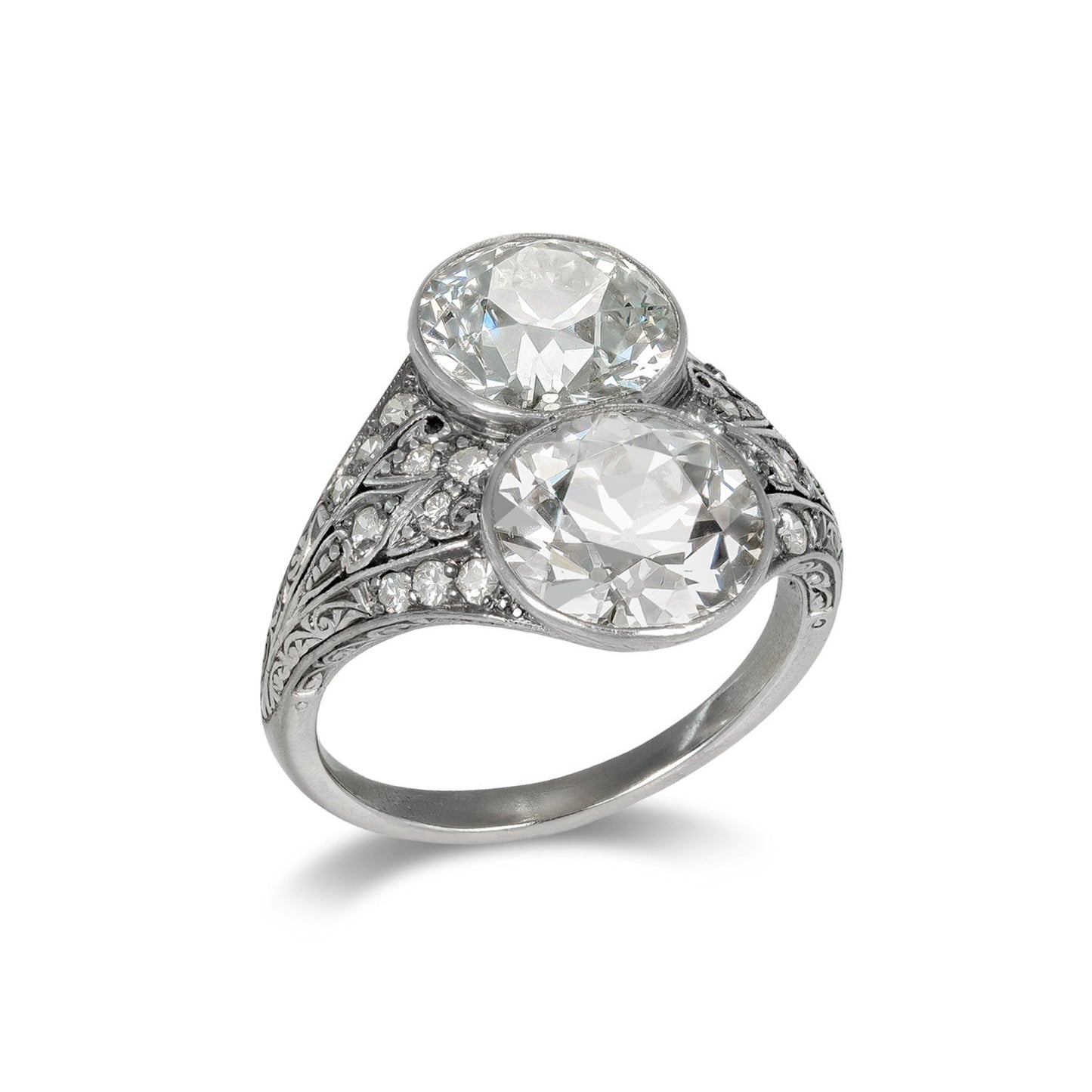Edwardian Platinum Diamond Ring front
