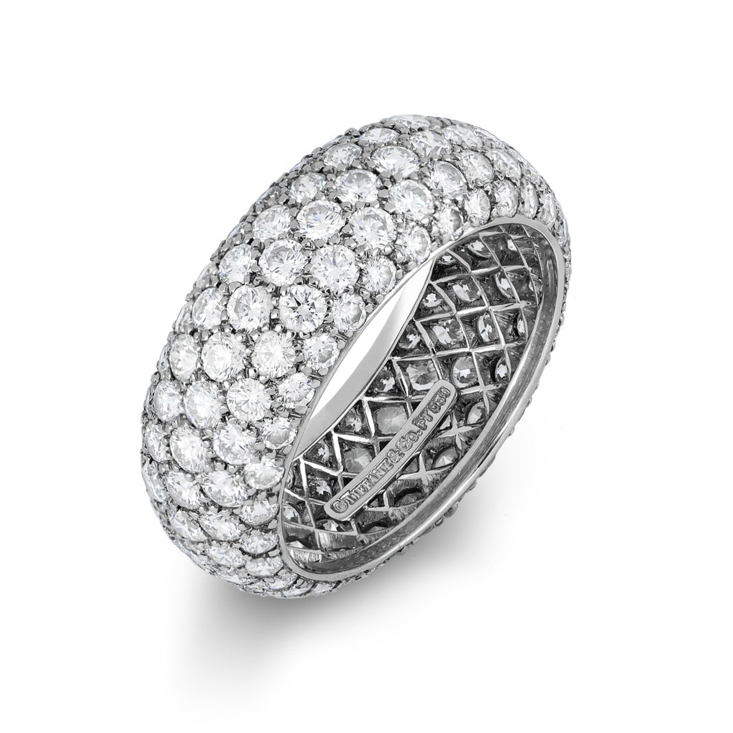 Tiffany & Co. 1970s Platinum Diamond Ring front