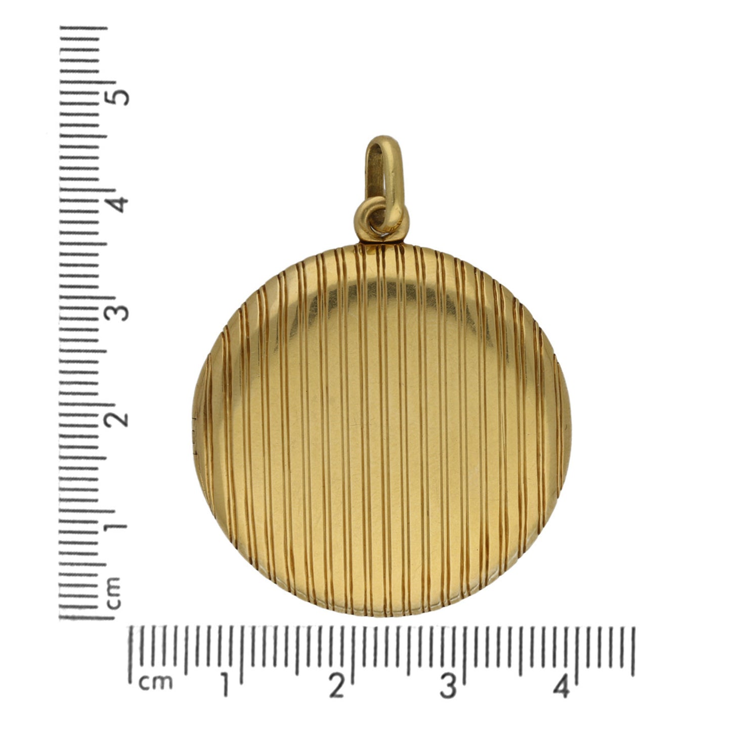 French Victorian 18KT Yellow Gold Locket Pendant measurements