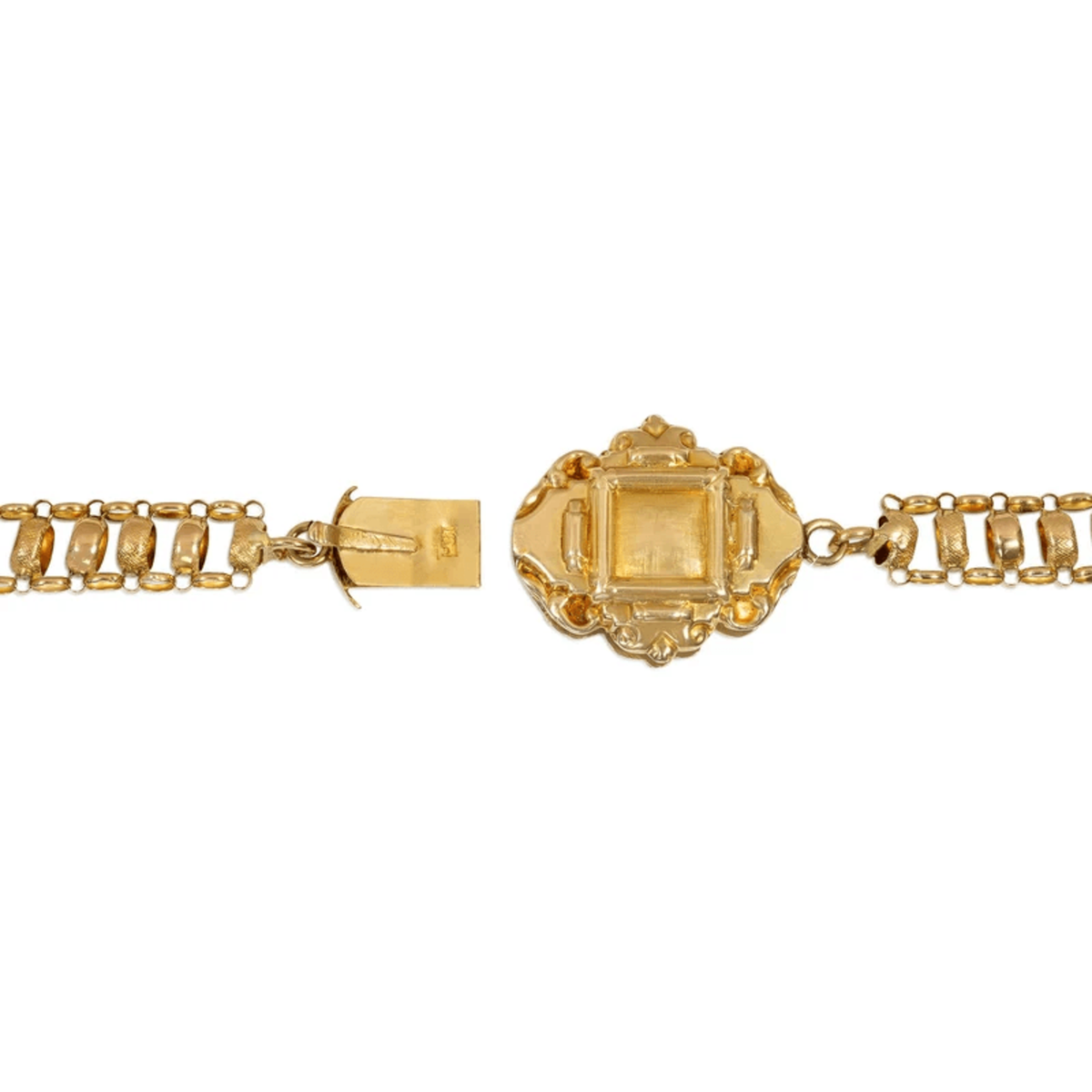 Georgian 18KT Yellow Gold Necklace clasp
