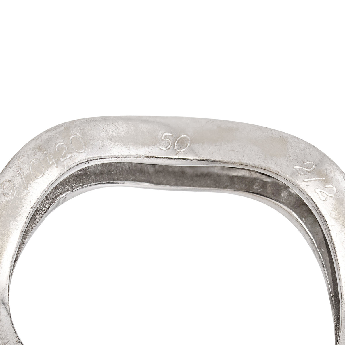 Cartier Post-1980s 18KT White & Yellow Gold Diamond Neptune Ring Set signature