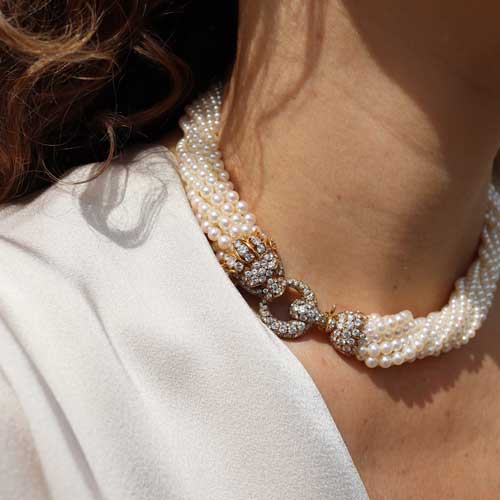 vintage pearl necklace from French Collection