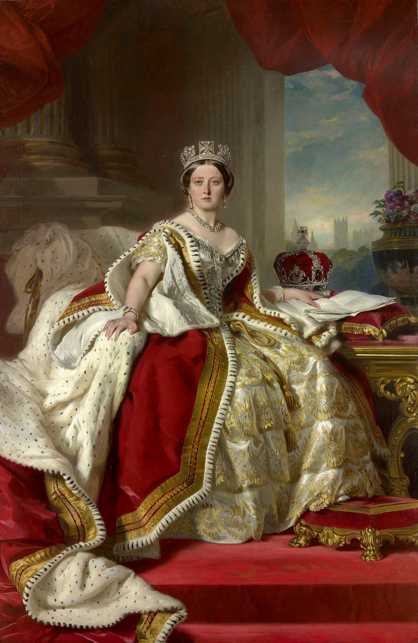 portrait of Queen Victoria to signify the term era