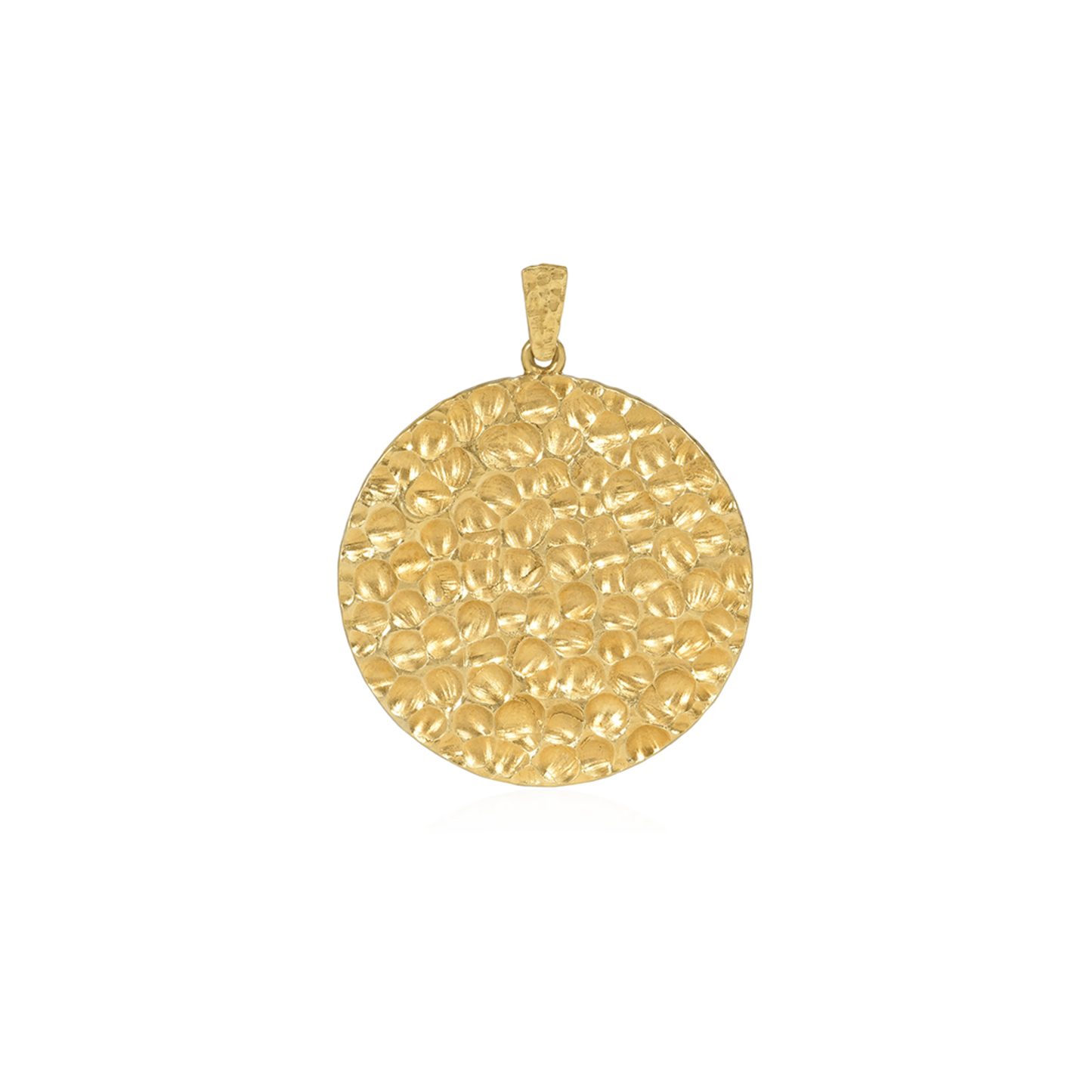 Cartier 1970s 18KT Yellow Gold Commemorative Moon Landing Pendant front