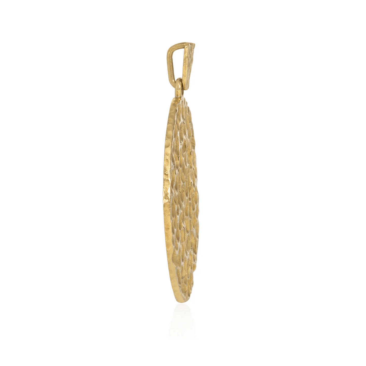 Cartier 1970s 18KT Yellow Gold Commemorative Moon Landing Pendant profile