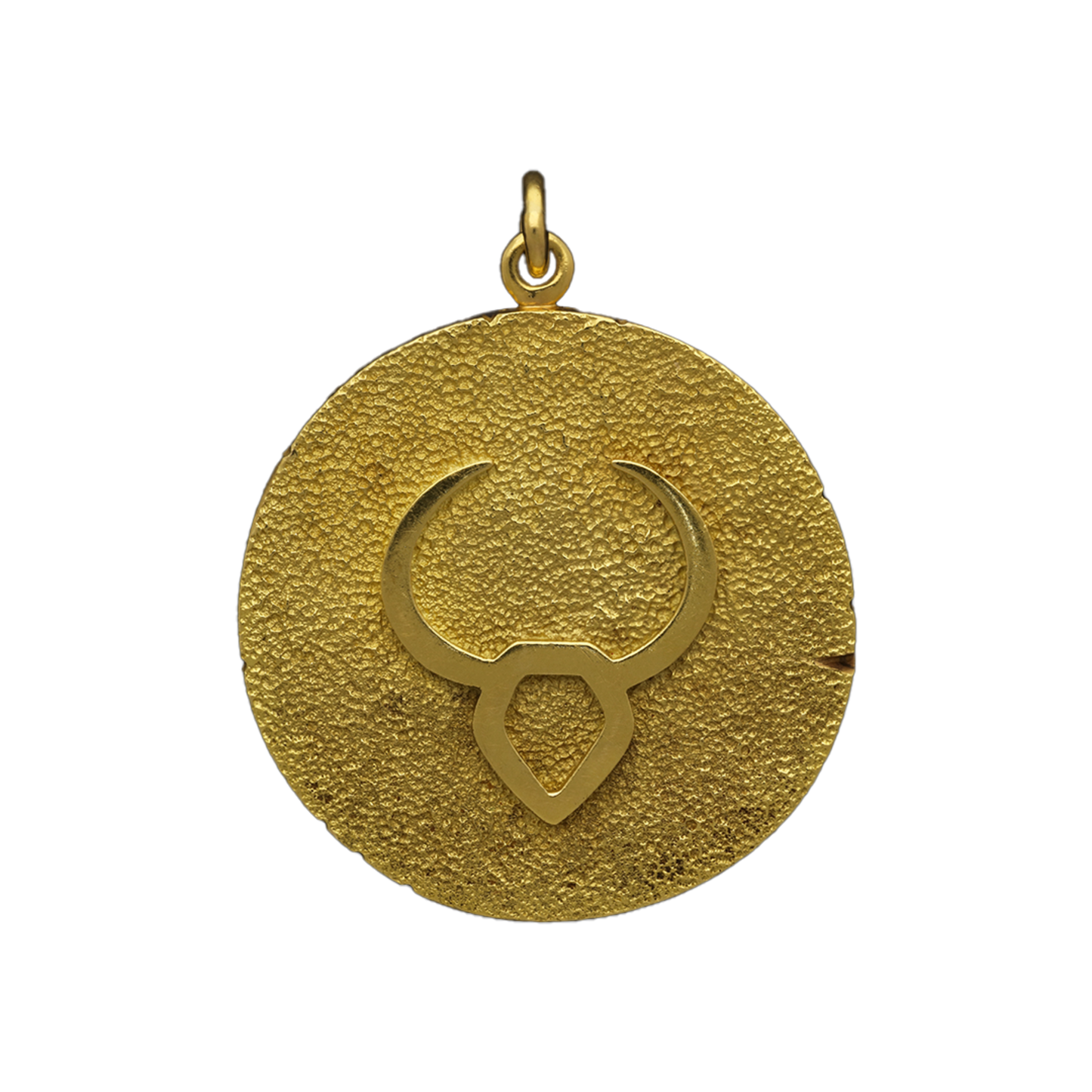 Tiffany & Co. 1970s 18KT Yellow Gold Taurus Pendant back