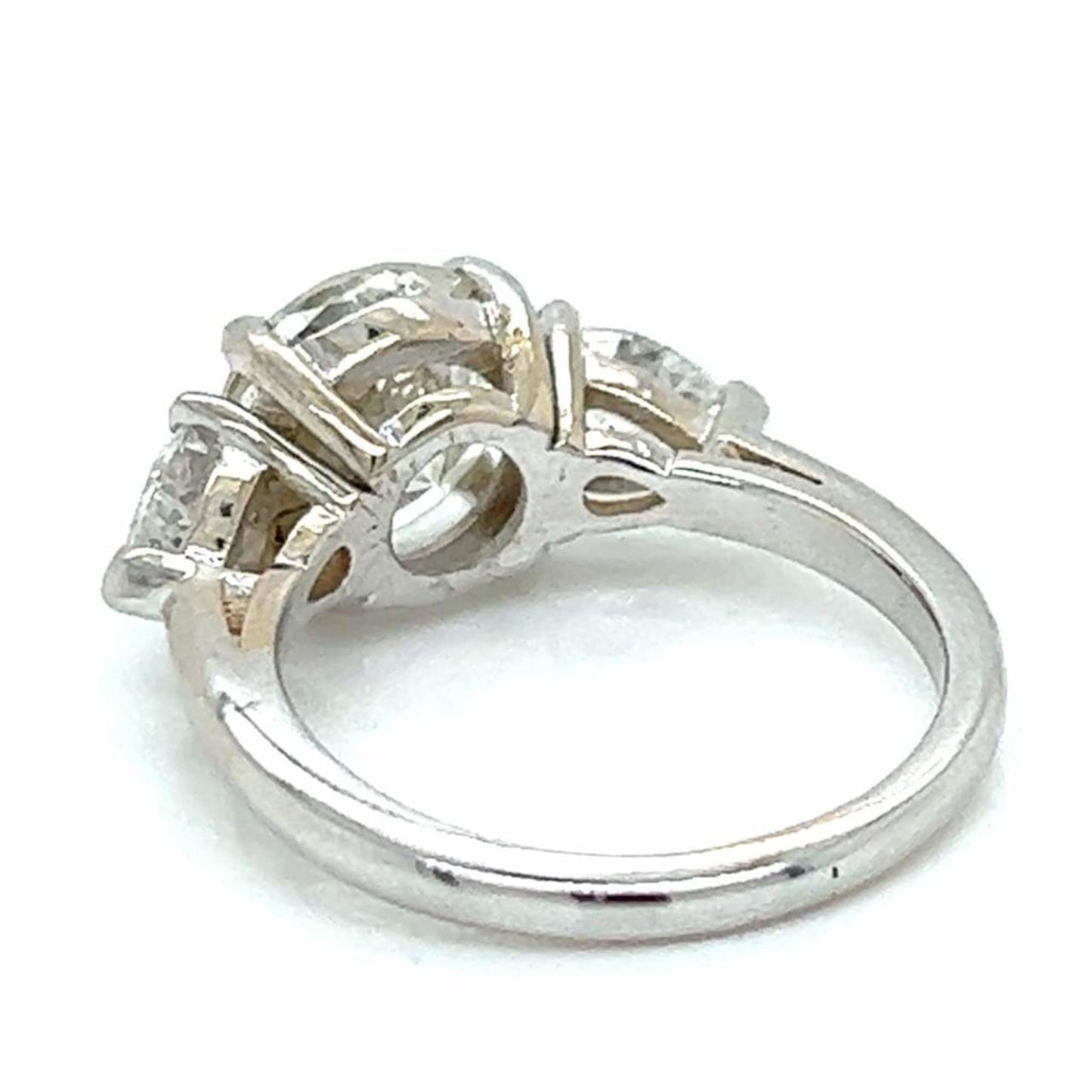Post-1980s Platinum Diamond Ring back